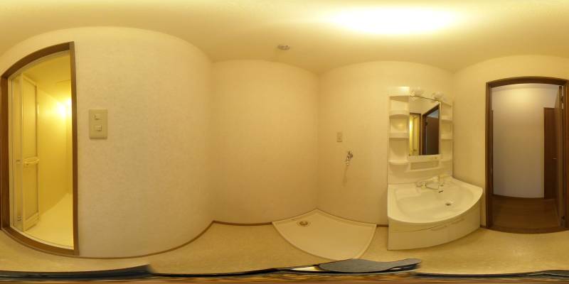 パノラマ画像洗面所