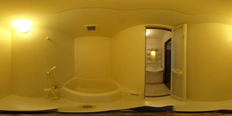 パノラマ画像バスルーム