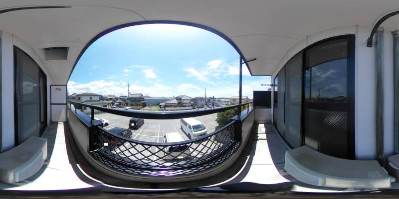 パノラマ画像バルコニー