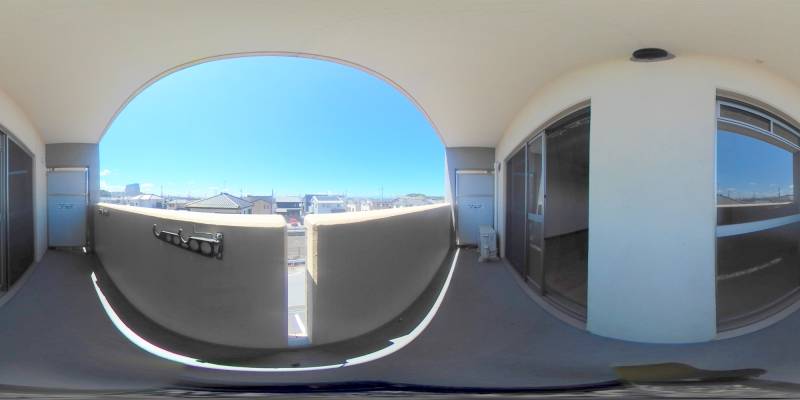 パノラマ画像バルコニー