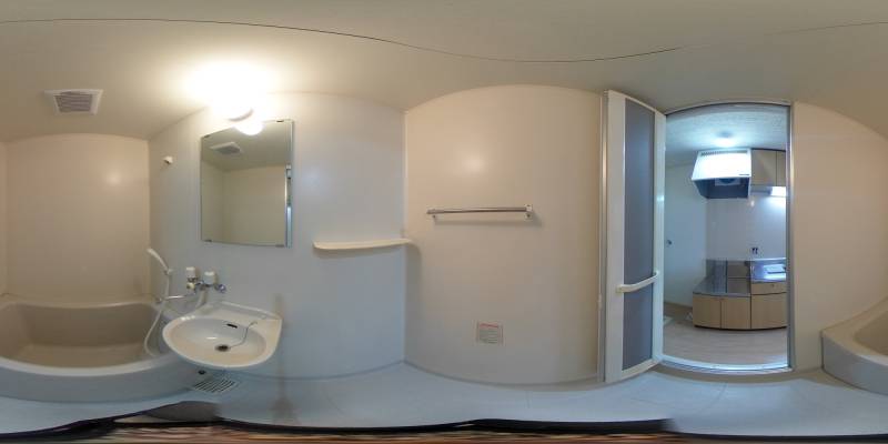 パノラマ画像バスルーム