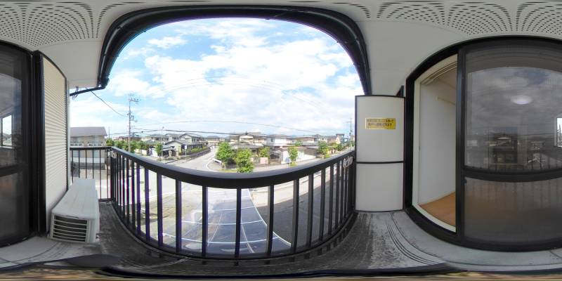 パノラマ画像バルコニー