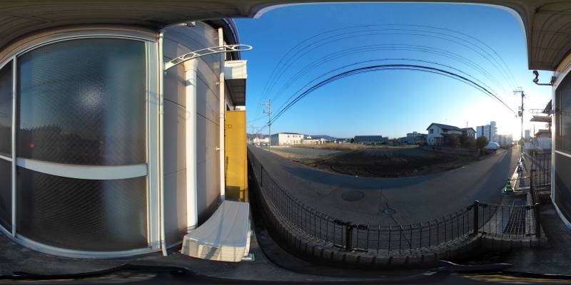 パノラマ画像バルコニー