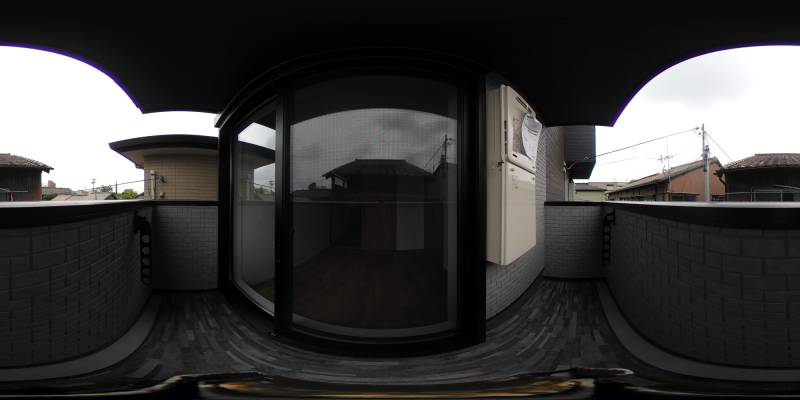 パノラマ画像バルコニー