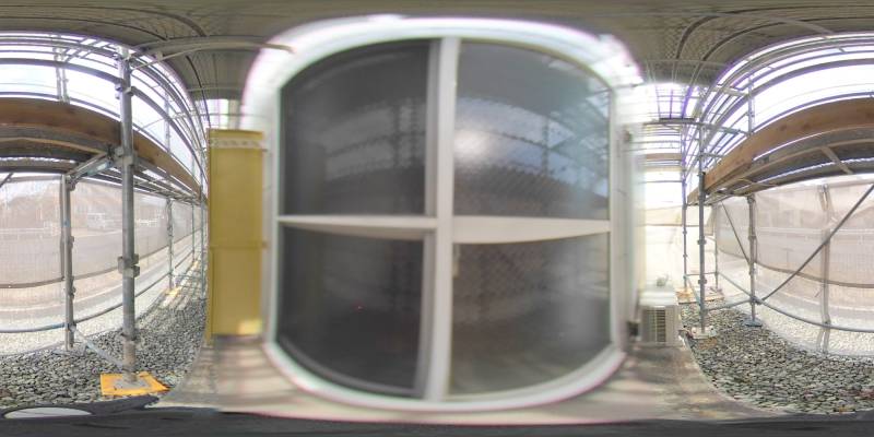 パノラマ画像バルコニー