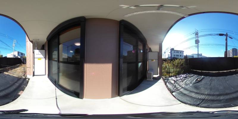 パノラマ画像バルコニー