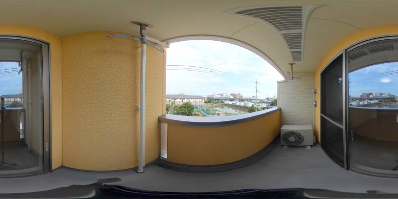 パノラマ画像バルコニー