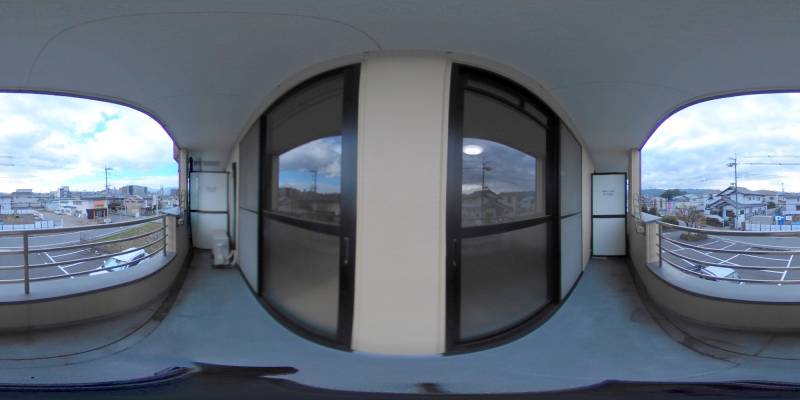 パノラマ画像バルコニー