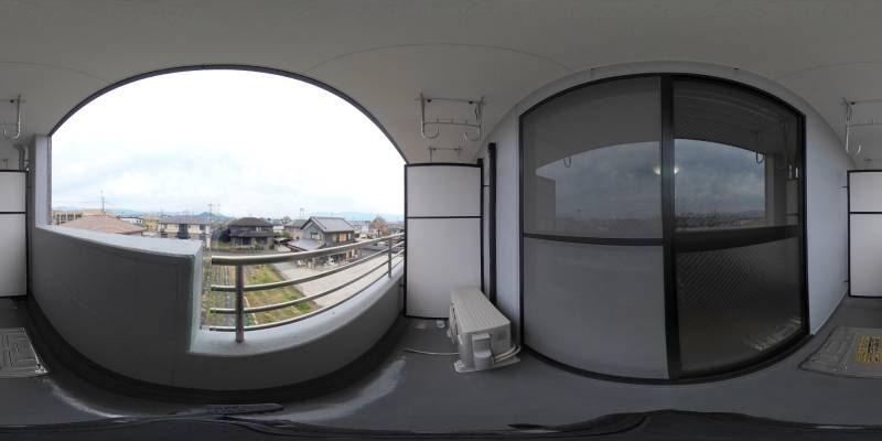 パノラマ画像バルコニー