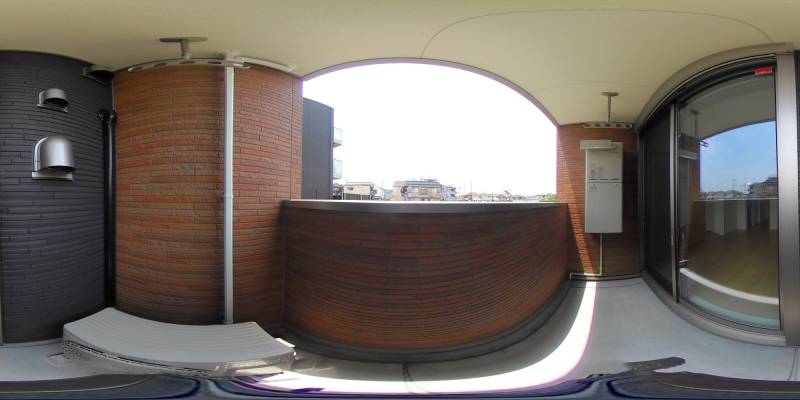 パノラマ画像バルコニー