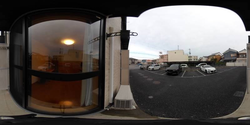 パノラマ画像バルコニー