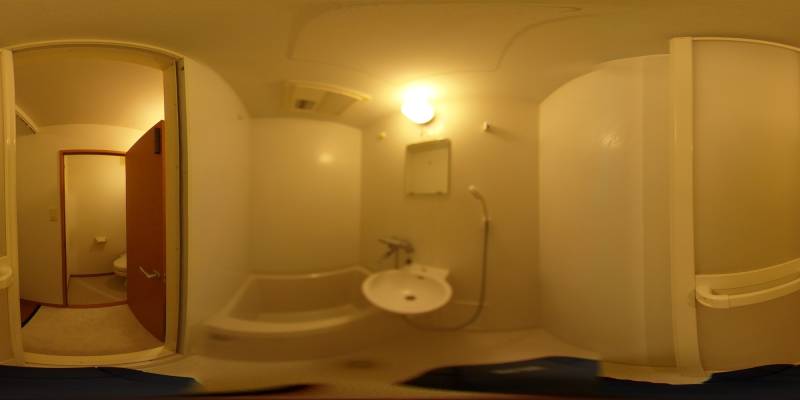 パノラマ画像バスルーム