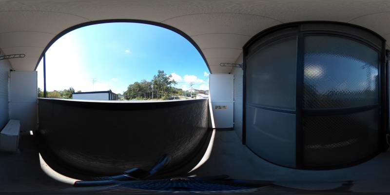 パノラマ画像バルコニー