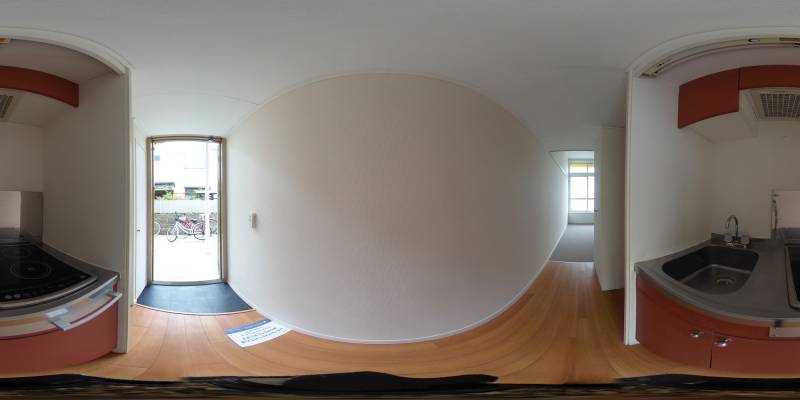 パノラマ画像キッチン