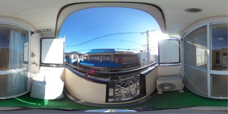 パノラマ画像バルコニー