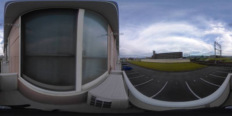 パノラマ画像バルコニー