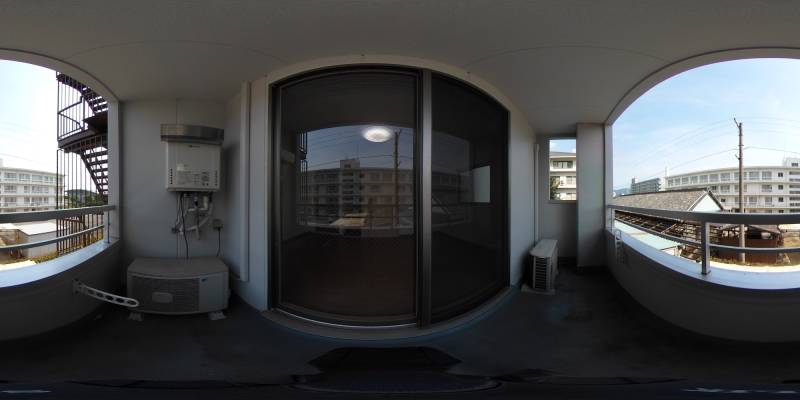 パノラマ画像バルコニー