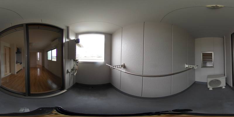 パノラマ画像バルコニー