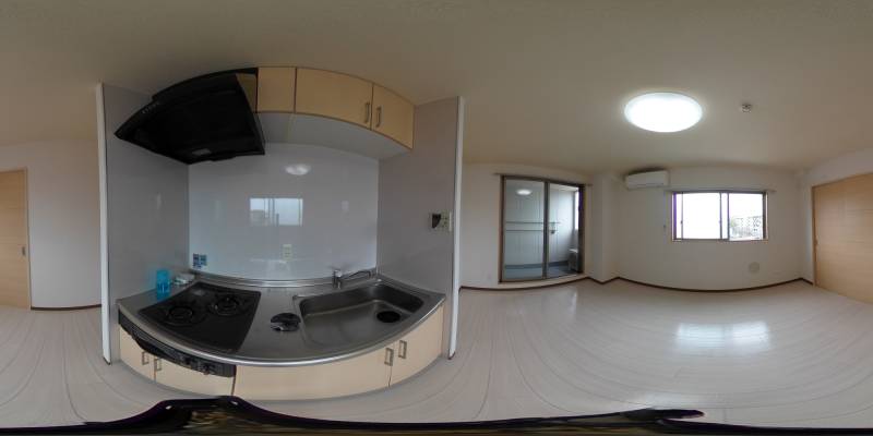パノラマ画像キッチン