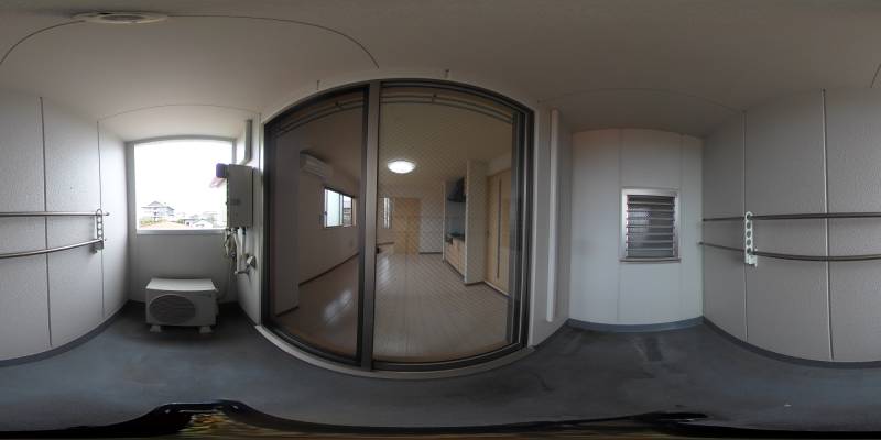 パノラマ画像バルコニー