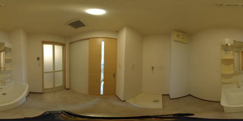 パノラマ画像洗面所