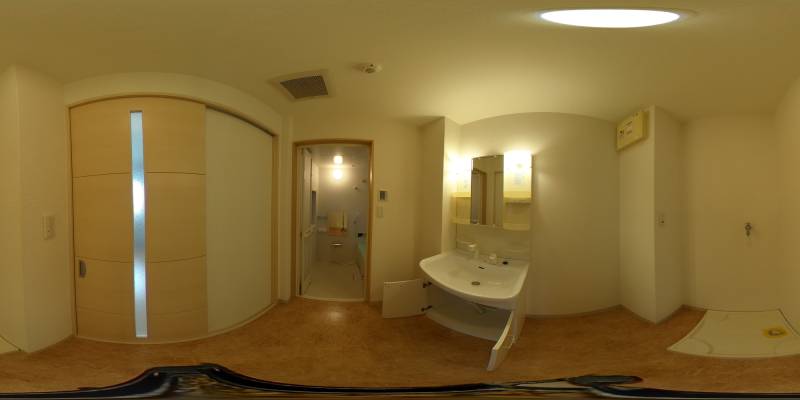 パノラマ画像洗面所