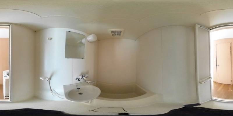パノラマ画像バスルーム