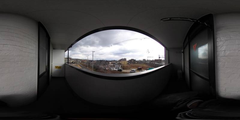 パノラマ画像バルコニー