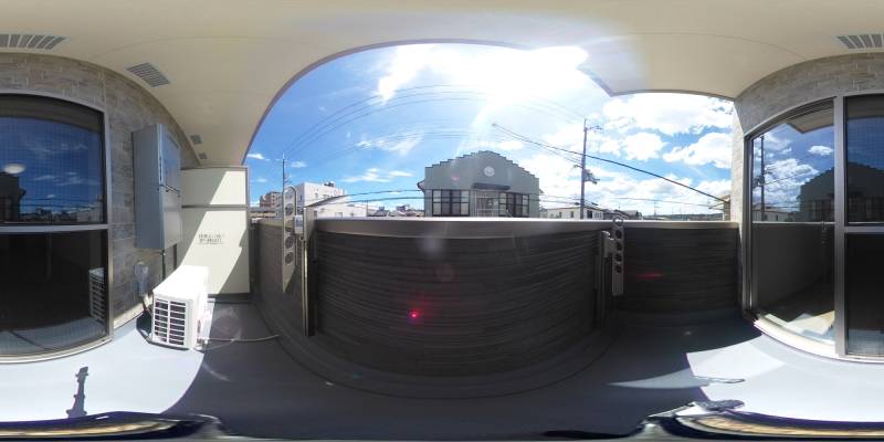 パノラマ画像バルコニー