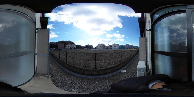 パノラマ画像バルコニー