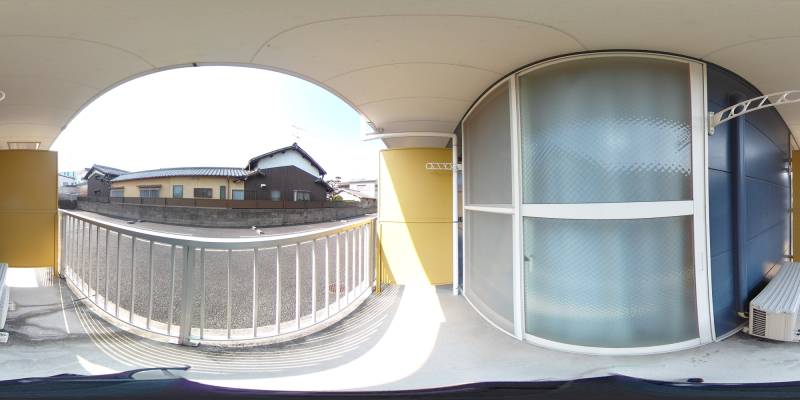 パノラマ画像バルコニー