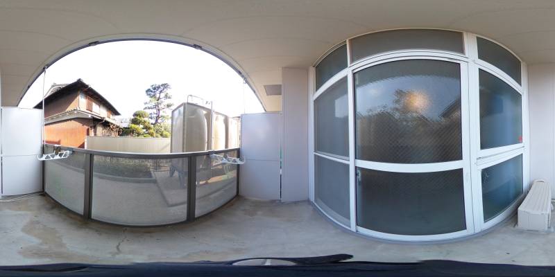 パノラマ画像バルコニー