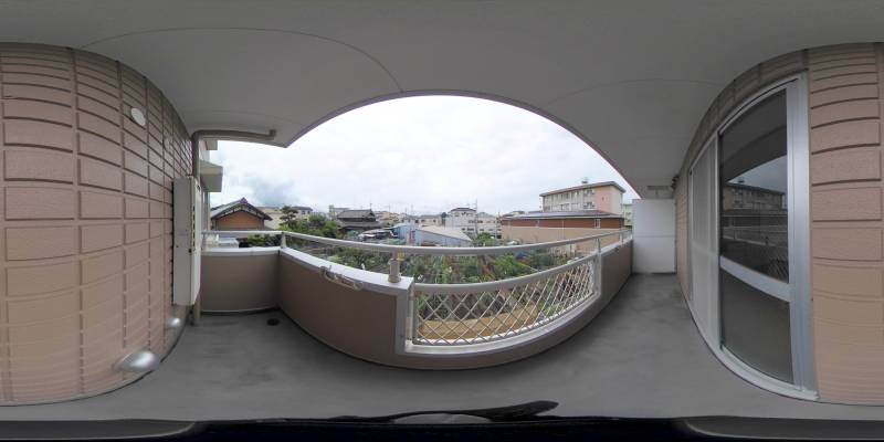 パノラマ画像バルコニー