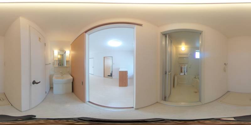 パノラマ画像洗面所