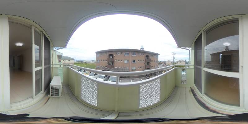 パノラマ画像バルコニー