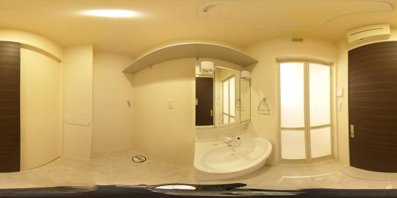 パノラマ画像洗面所