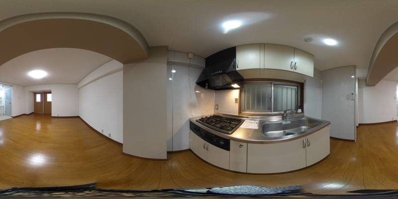 パノラマ画像キッチン