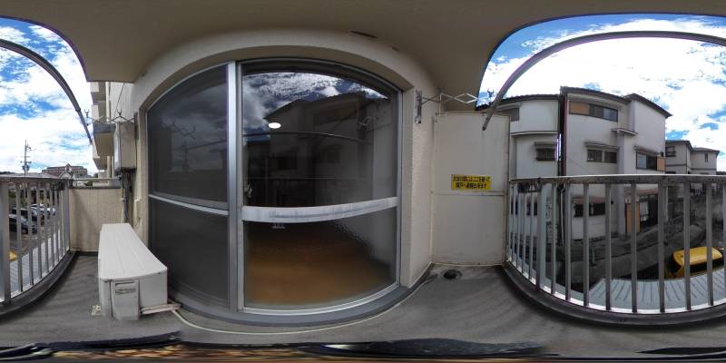 パノラマ画像バルコニー