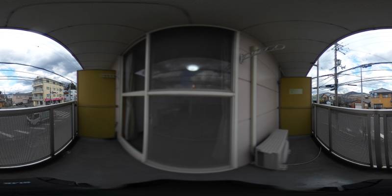 パノラマ画像バルコニー