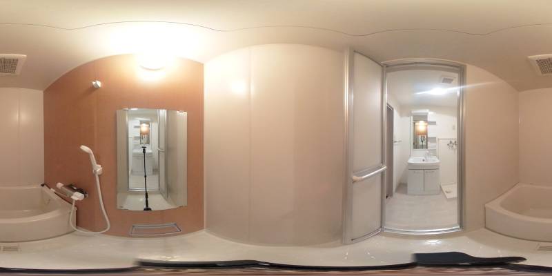 パノラマ画像バスルーム