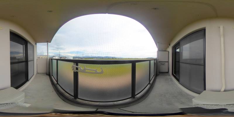 パノラマ画像バルコニー