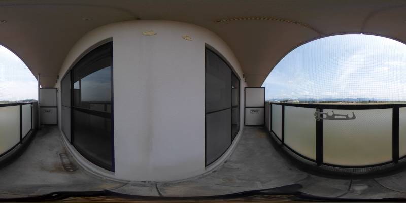 パノラマ画像バルコニー