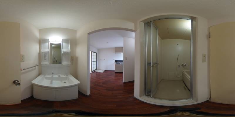 パノラマ画像洗面所