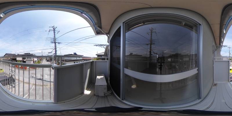 パノラマ画像バルコニー