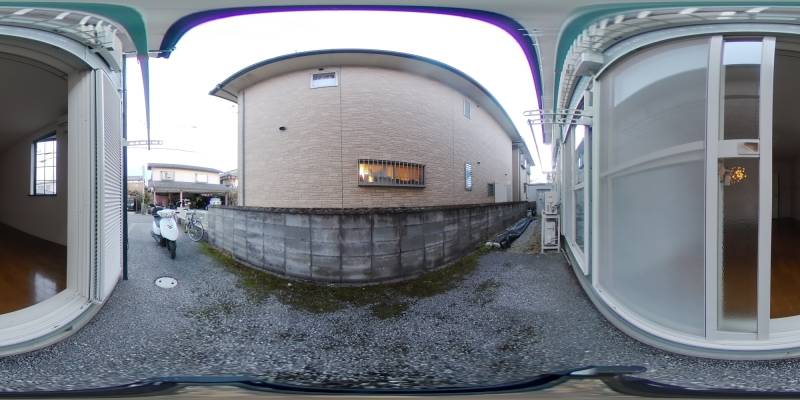 パノラマ画像バルコニー