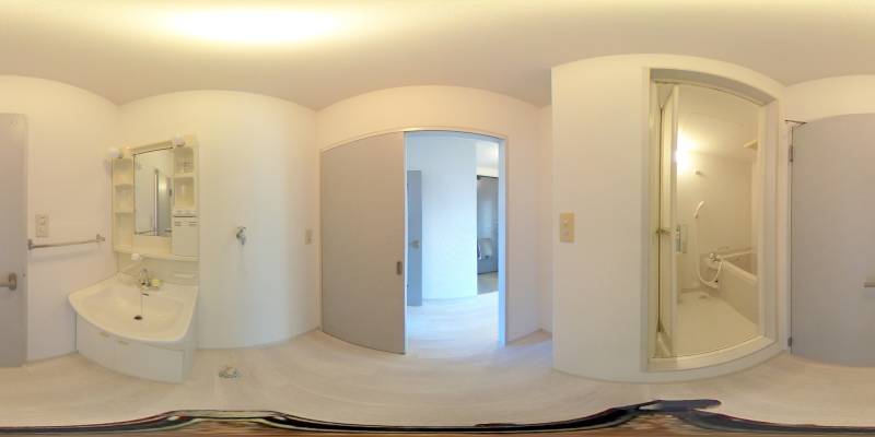 パノラマ画像洗面所