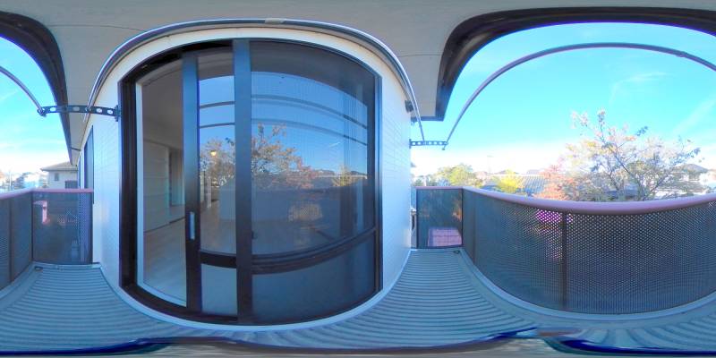 パノラマ画像バルコニー