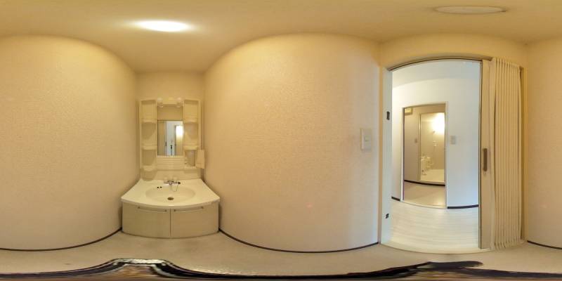 パノラマ画像洗面所