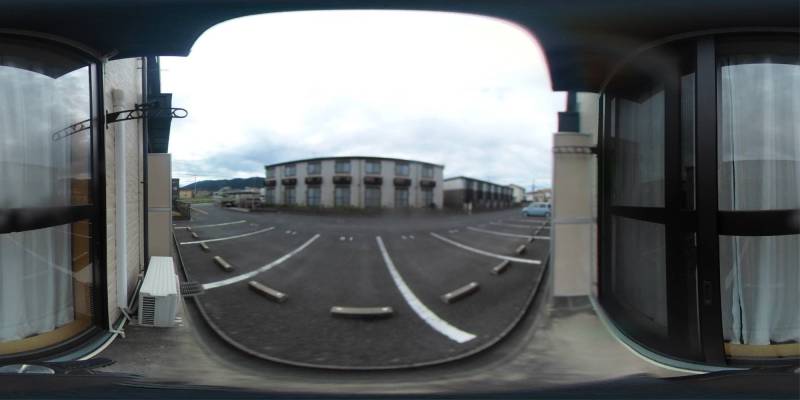 パノラマ画像バルコニー