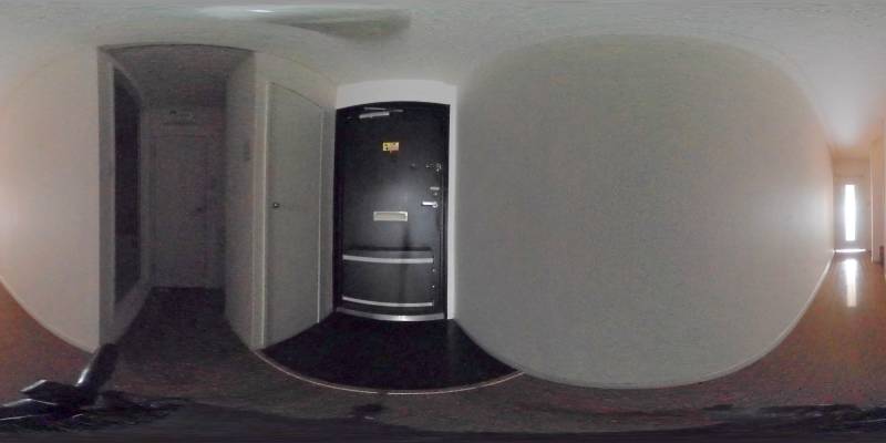 パノラマ画像寝室